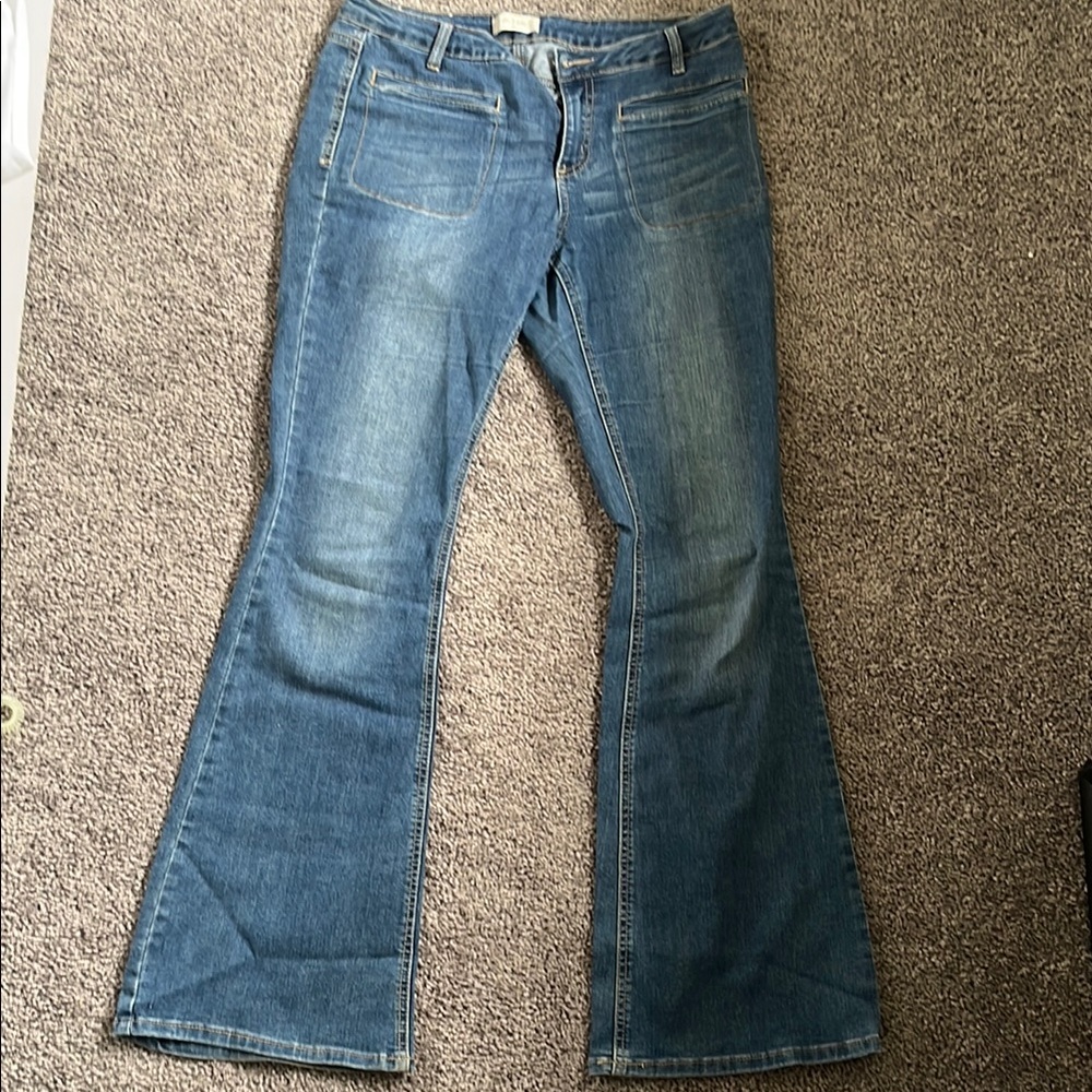 Altar’d State medium wash boot cut/flare jeans